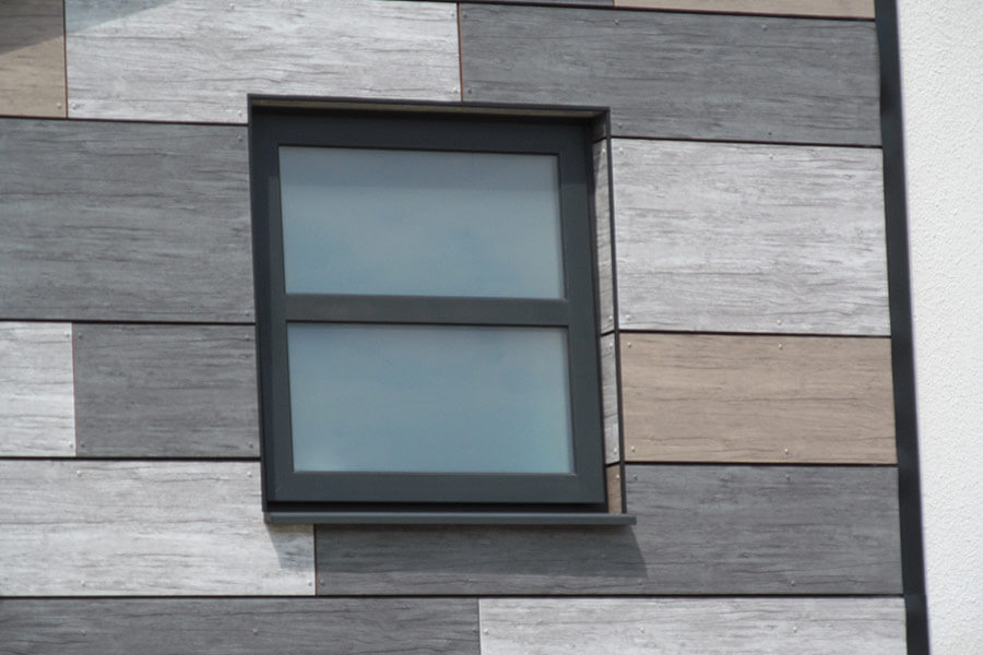 Single Black aluminium casement window